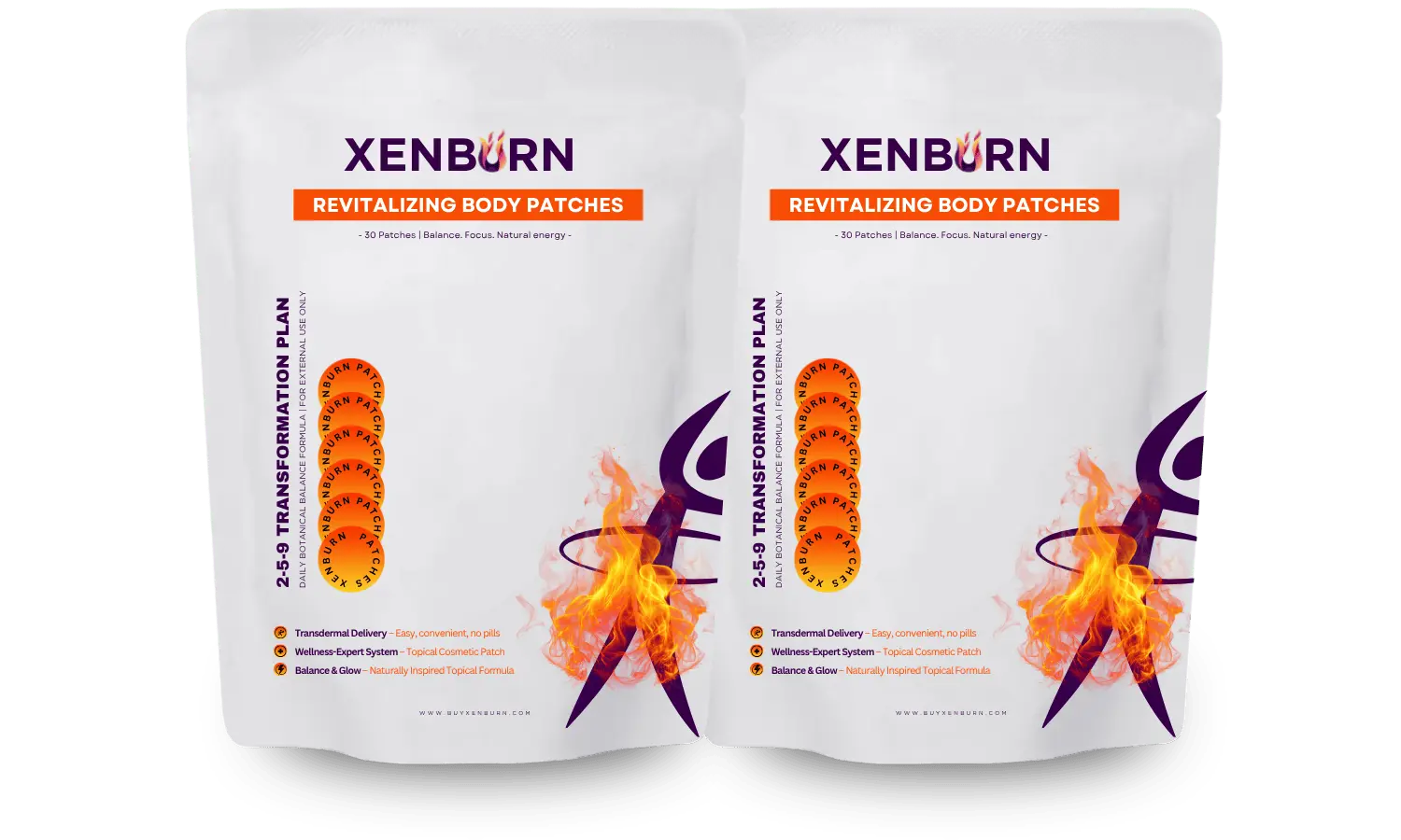 Two XenBurn pouches